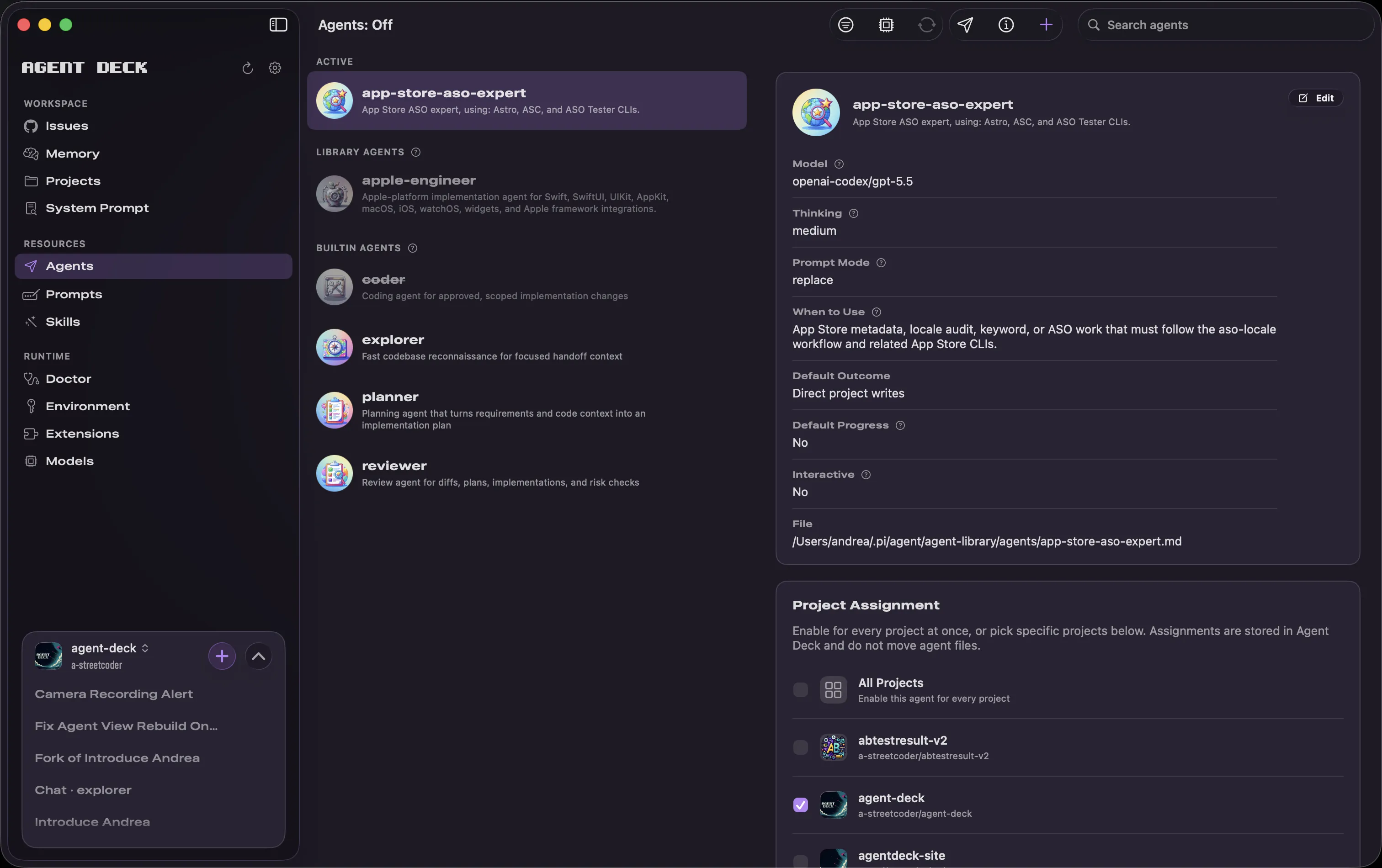 Agent Deck library of specialist coding, planning, and review agents